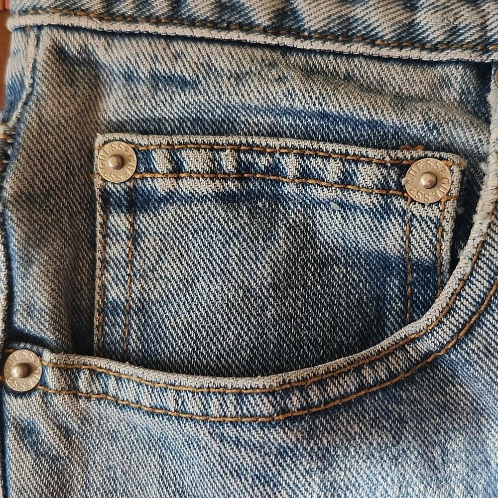 Vintage Guess by Marciano USA Acid Wash Mom Jeans High Rise Tapered Leg 30 Long - Picture 13 of 14